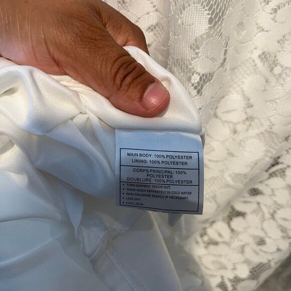 Ariat Women’s White Lace Hi Low Dress Size Small - Picture 10 of 10